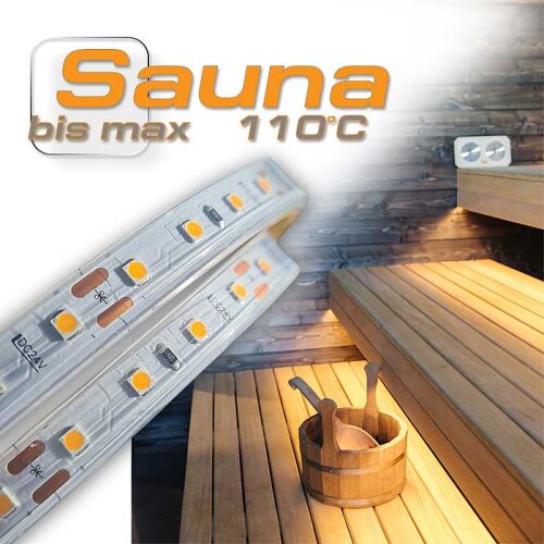 Meterware Kabel 3-adrig für LED-Strip Sauna (107168), Litzenkabel 3 x  0,32 qmm (AWG22)