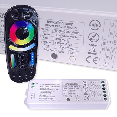 Kaufe 5-24V 24-Tasten-RGB-LED-Lichtleiste, kabellose Fernbedienung